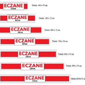 eczane tabela boyutları